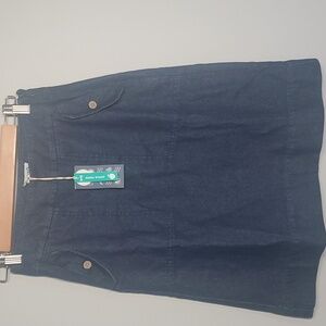 Kite skirt women's size 4 blue demin aline a-line side zip stalbridge
